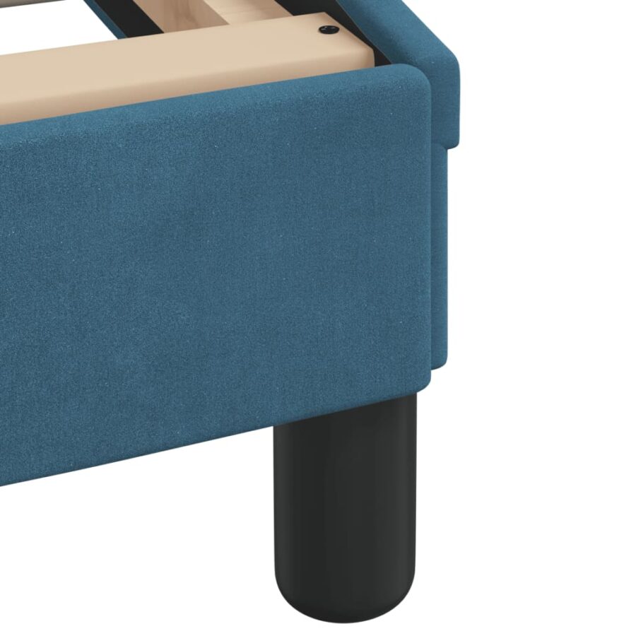 Bed met matras fluweel blauw 120x200 cm - Afbeelding 7