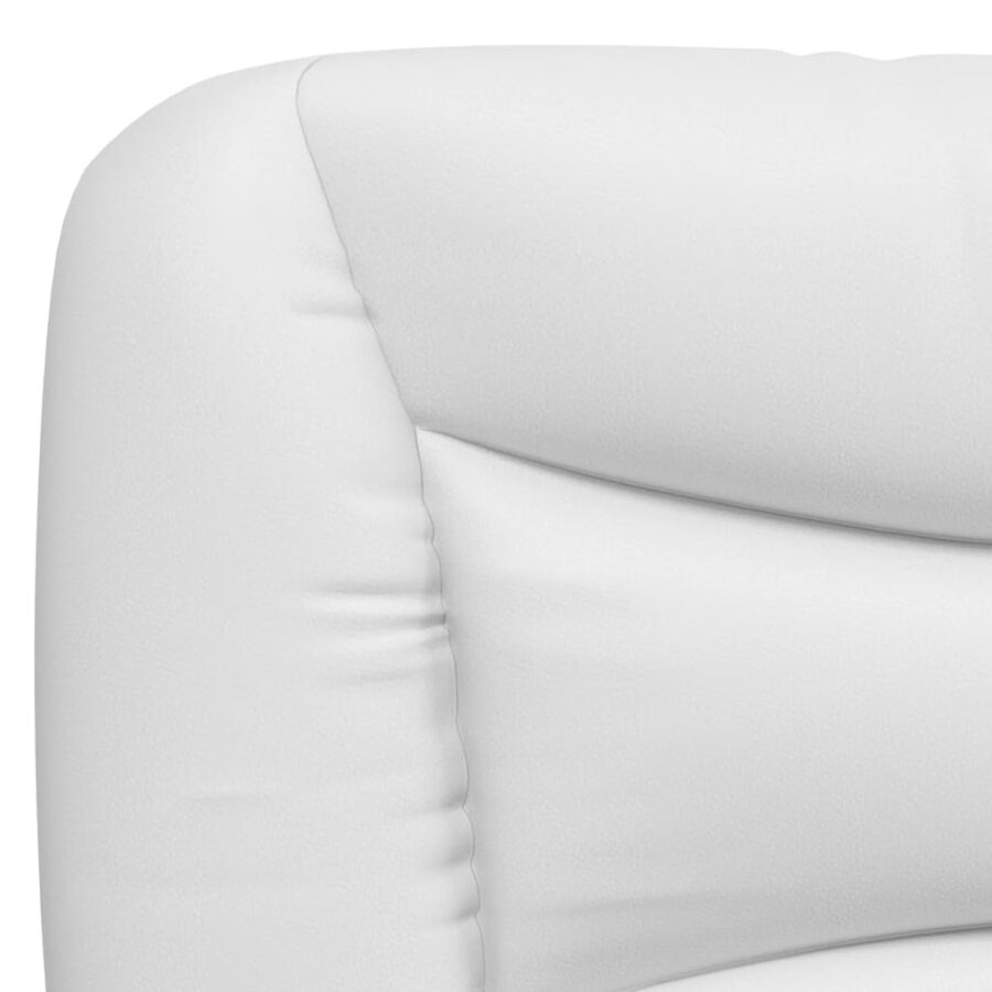 Bed met matras kunstleer wit 160x200 cm - Afbeelding 6