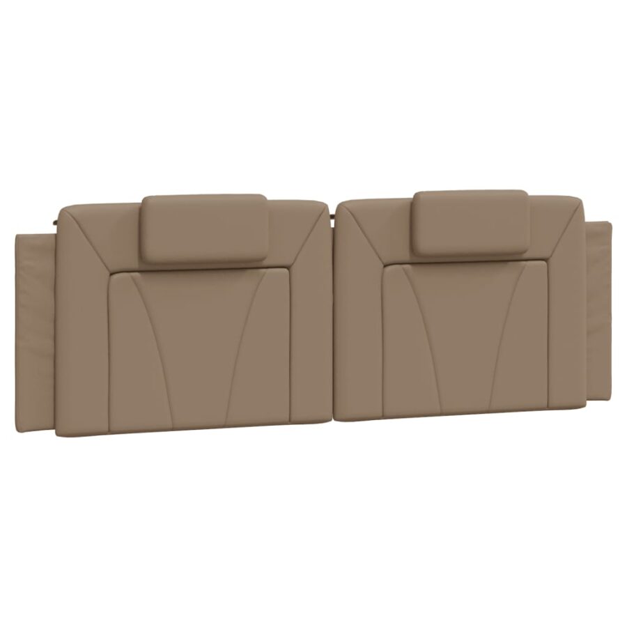Bed met matras kunstleer cappuccinokleurig 160x200 cm - Afbeelding 5