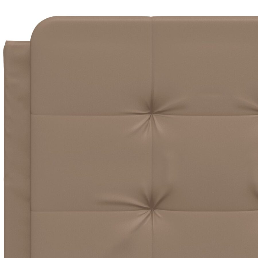 Bed met matras kunstleer cappuccinokleurig 120x200 cm - Afbeelding 7