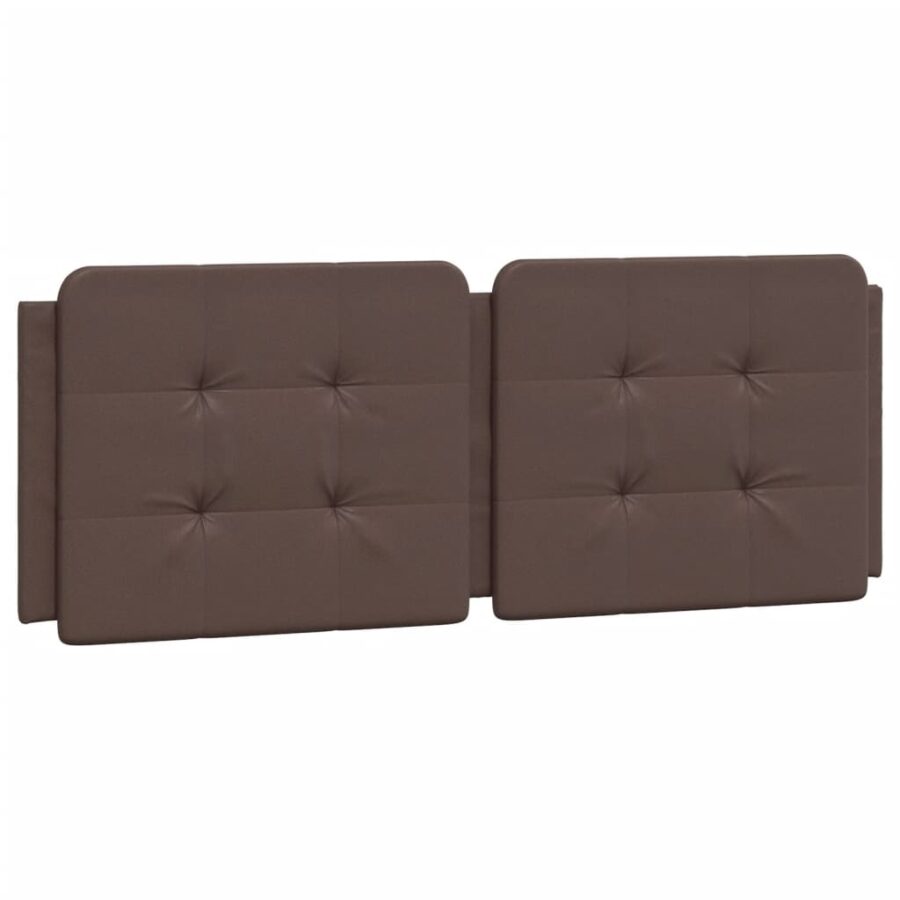 Bed met matras kunstleer bruin 140x200 cm - Afbeelding 5