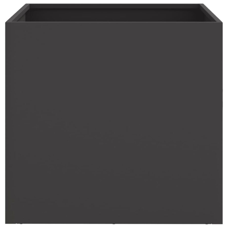 Plantenbak 49x47x46 cm staal zwart - Afbeelding 4