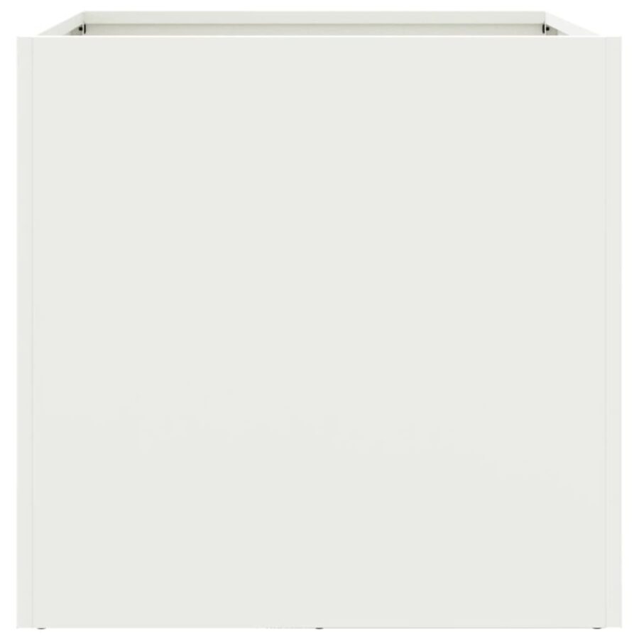 Plantenbak 49x47x46 cm staal wit - Afbeelding 6