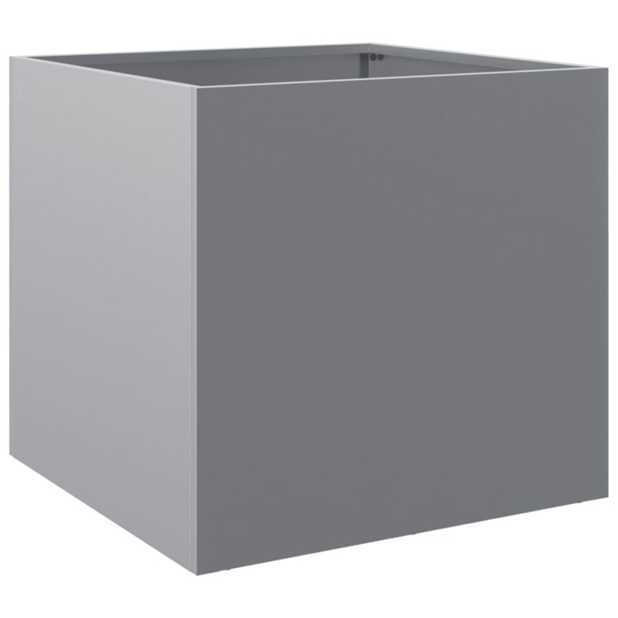 Plantenbak 49x47x46 cm gegalvaniseerd staal zilverkleurig - Afbeelding 7