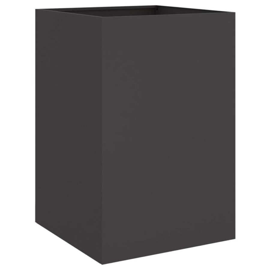 Plantenbak 52x48x75 cm staal zwart - Afbeelding 2