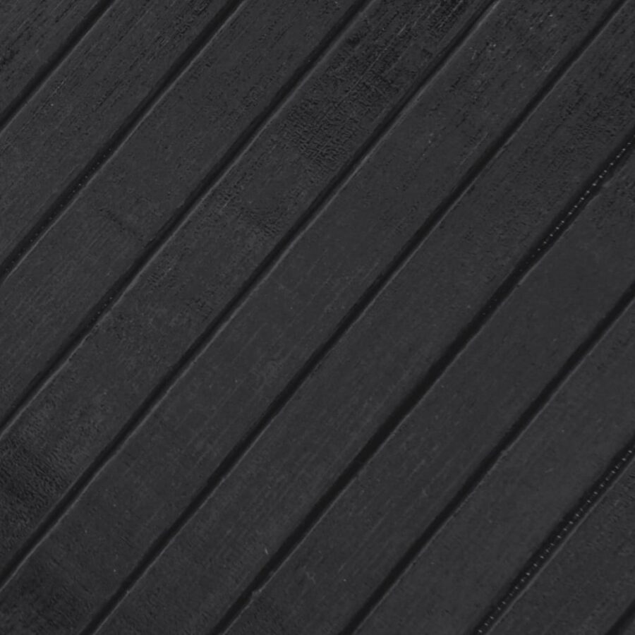 Vloerkleed rond 60 cm bamboe grijs - Afbeelding 7