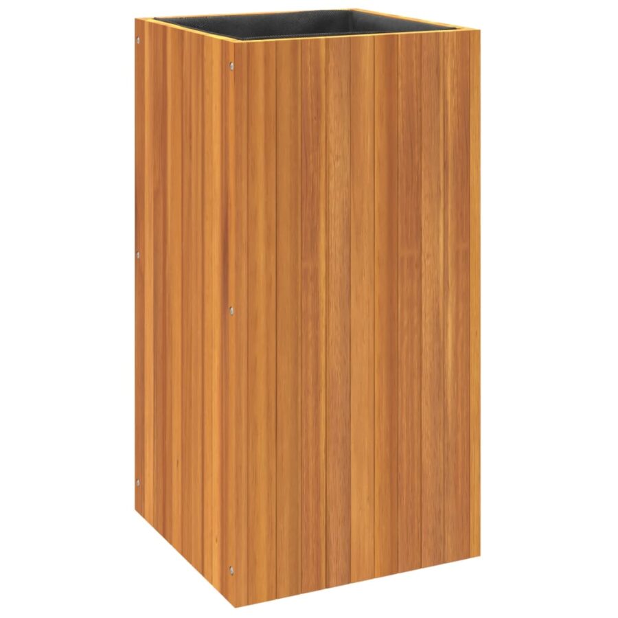 Plantenbak 45x45x90 cm massief acaciahout - Afbeelding 7