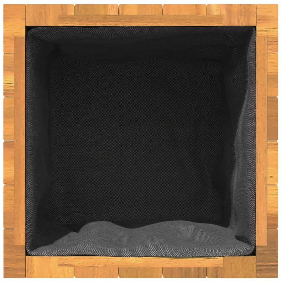 Plantenbak 45x45x90 cm massief acaciahout - Afbeelding 8