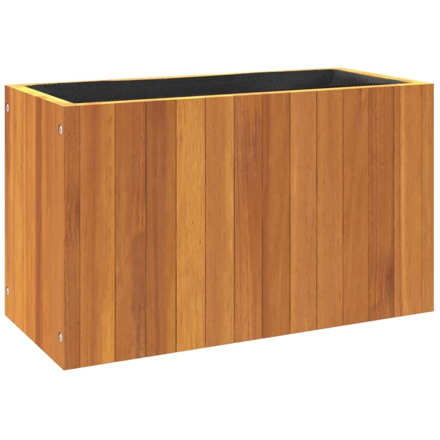 Plantenbak 59x27,5x35 cm massief acaciahout - Afbeelding 7
