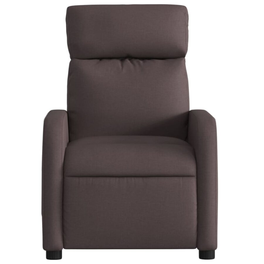 Massagestoel verstelbaar stof donkerbruin - Afbeelding 7