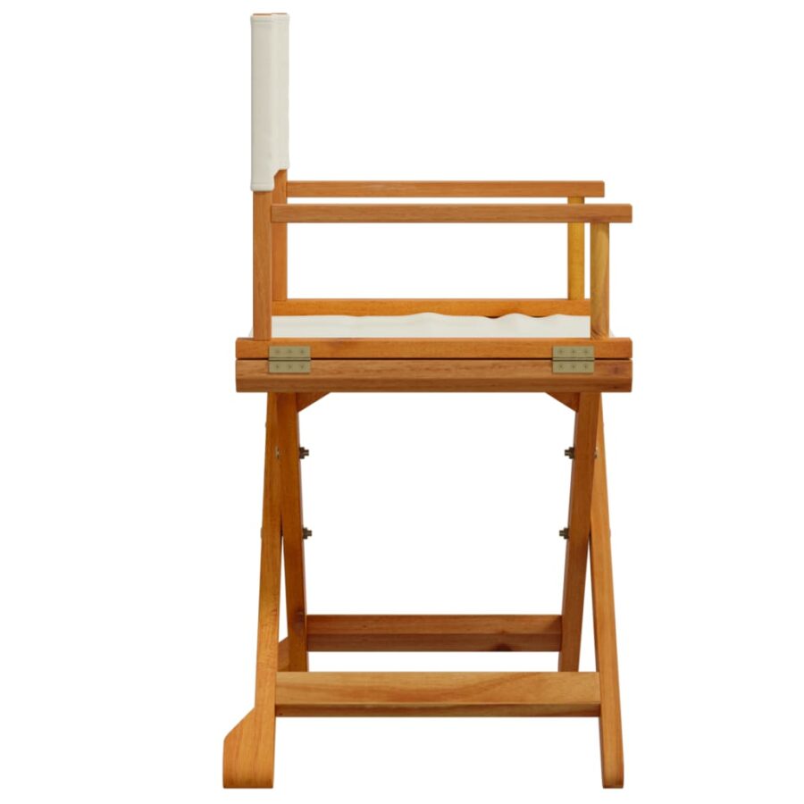 Tuinstoelen 2 st inklapbaar stof crèmewit - Afbeelding 5