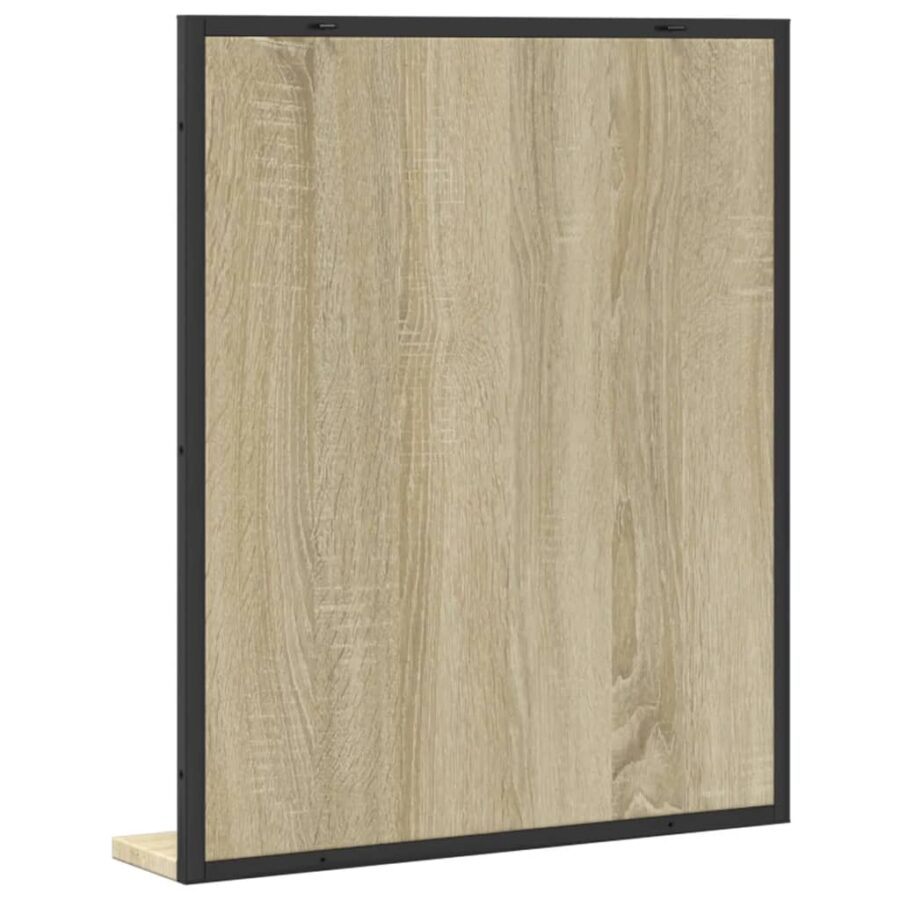 Badkamerspiegel met schap 50x12x60 cm hout sonoma eikenkleurig - Afbeelding 6