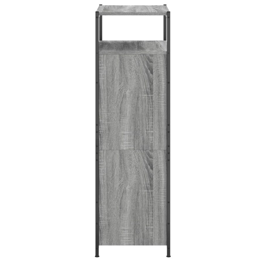 Schoenenkast 60x34x112 cm bewerkt hout grijs sonoma eikenkleur - Afbeelding 6