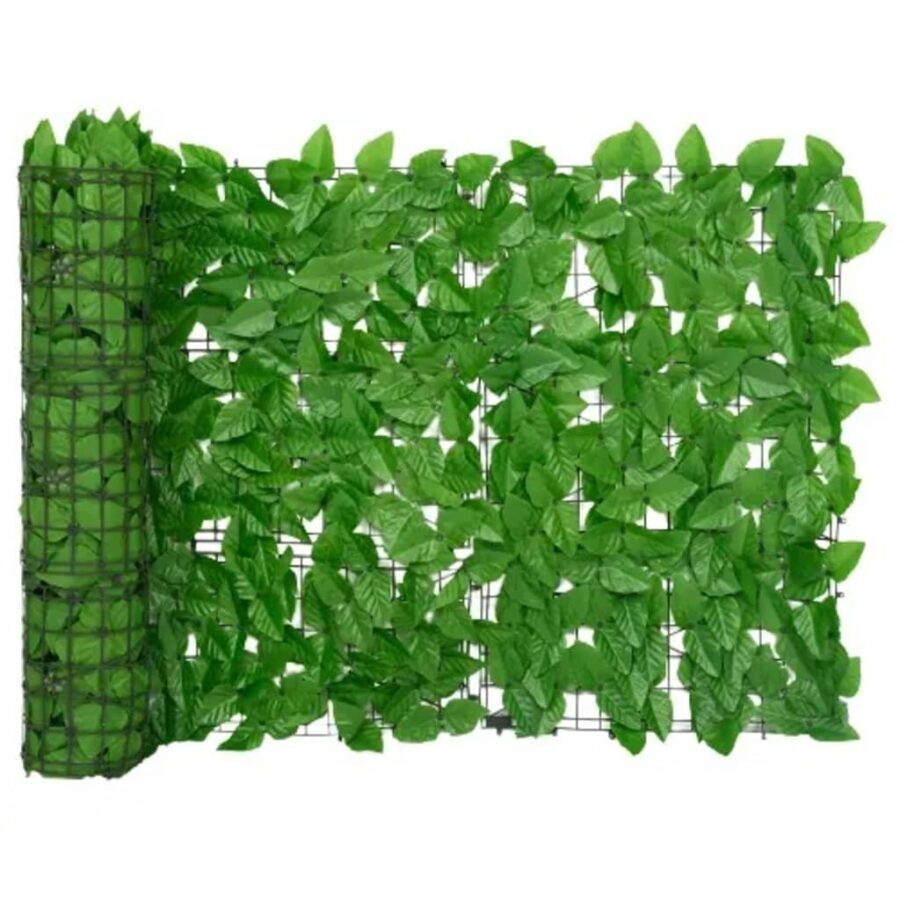 Balkonscherm met groene bladeren 200x75 cm - Afbeelding 2