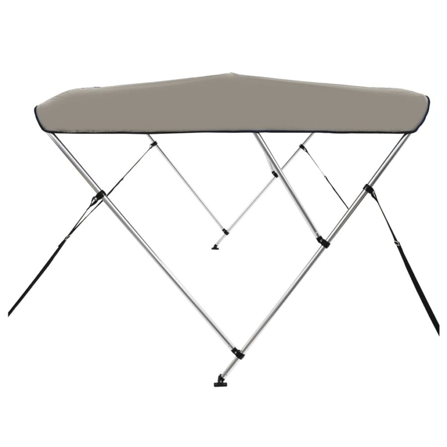 Biminitop 3 bogen 183x160x137 cm grijs - Afbeelding 5