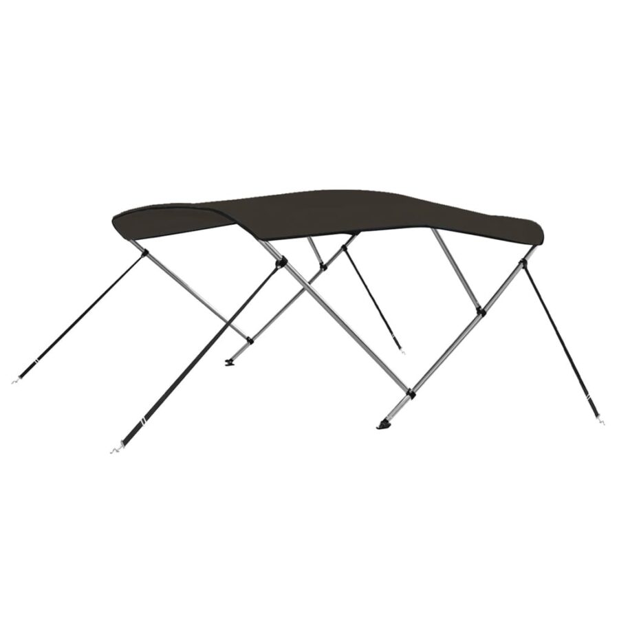 Biminitop 3 bogen 183x180x137 cm zwart - Afbeelding 6