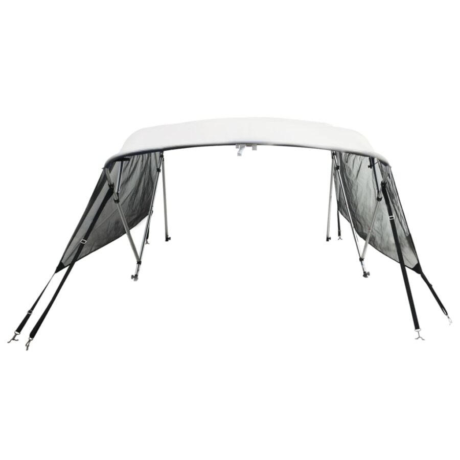 Biminitop 4 bogen met mesh zijwanden 243x(170-182)x137 cm - Afbeelding 4