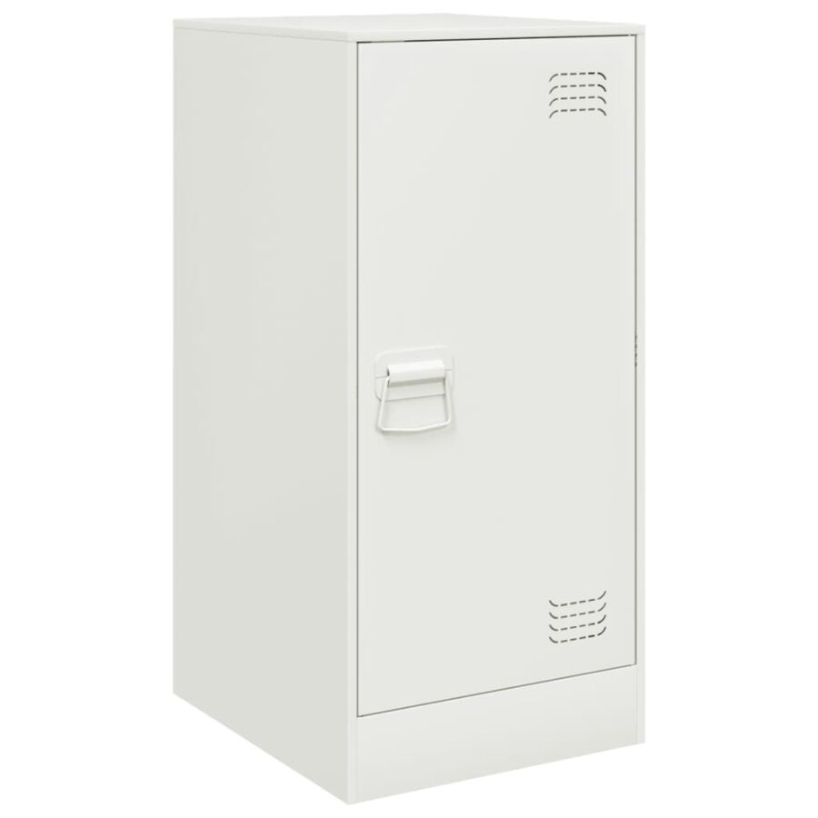 Dressoir 34,5x39x73 cm staal wit - Afbeelding 2