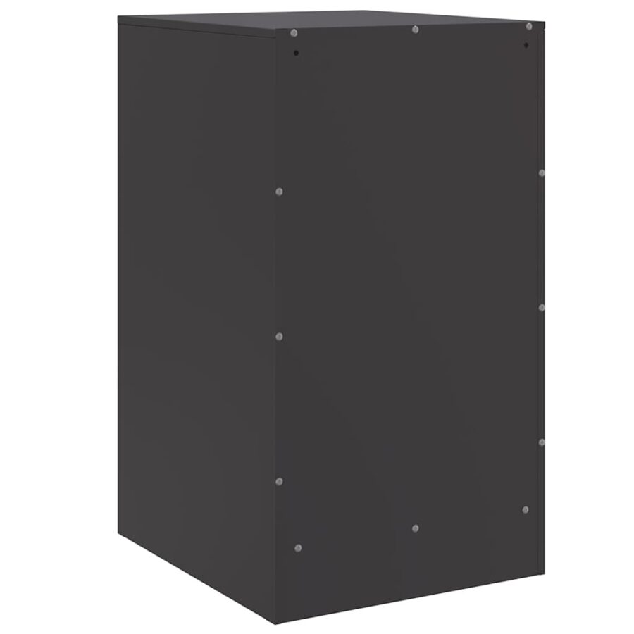 Nachtkastjes 2 st 34,5x39x62 cm staal zwart - Afbeelding 9