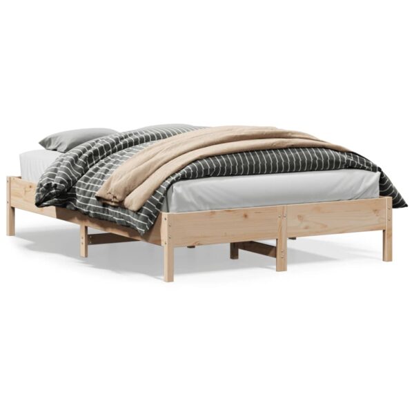 Bedframe zonder matras massief grenenhout 150x200 cm