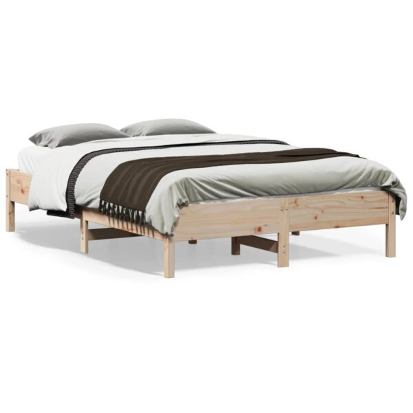 Bedframe zonder matras massief grenenhout 140x190 cm