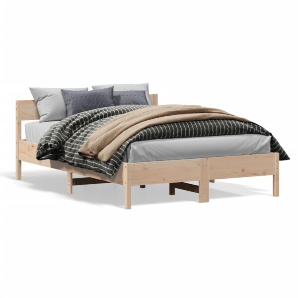 Bedframe zonder matras massief grenenhout 160x200 cm