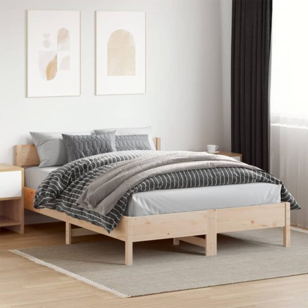 Bedframe zonder matras massief grenenhout 120x200 cm