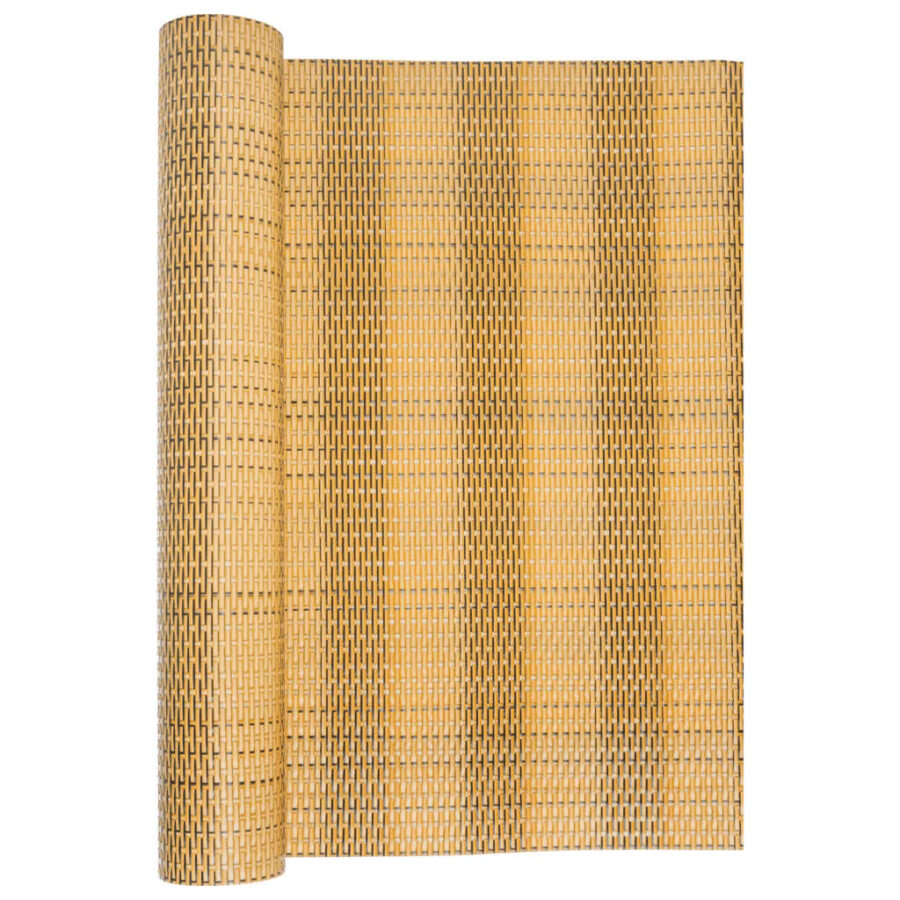 Balkonscherm 300x80 cm poly rattan lichtbruin - Afbeelding 3