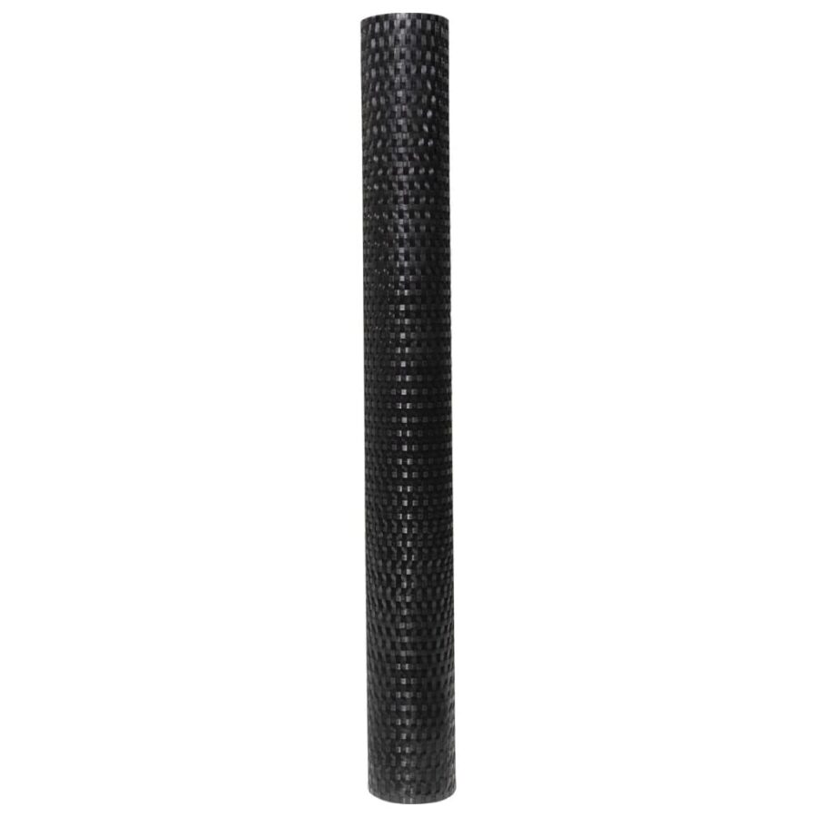 Balkonscherm 500x100 cm poly rattan zwart - Afbeelding 4