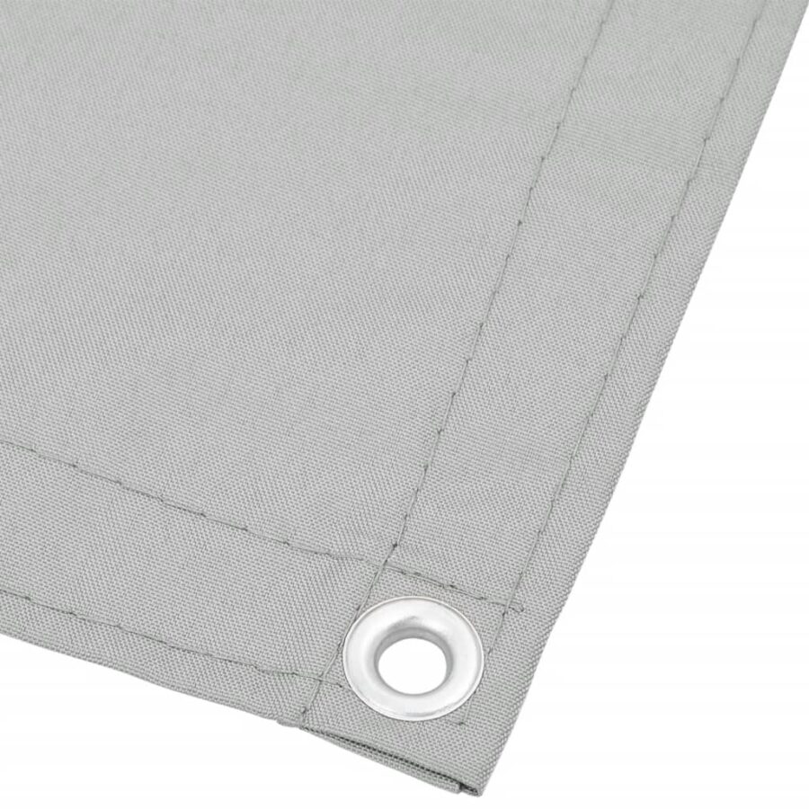 Balkonscherm 120x700 cm 100% oxford polyester lichtgrijs - Afbeelding 4