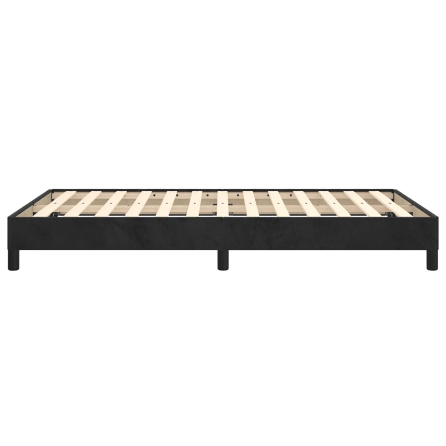 Bedframe fluweel zwart 120x190 cm - Afbeelding 6