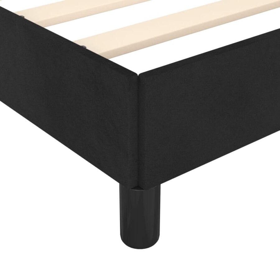 Bedframe fluweel zwart 120x190 cm - Afbeelding 7
