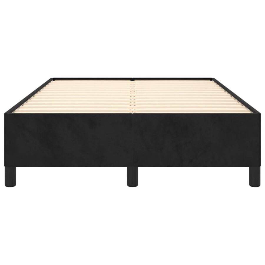 Bedframe fluweel zwart 120x190 cm - Afbeelding 5
