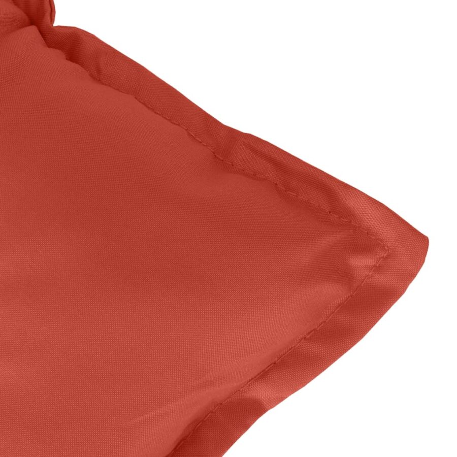 Tuinbankkussens 2 st 100x50x7 cm stof gemêleerd rood - Afbeelding 8