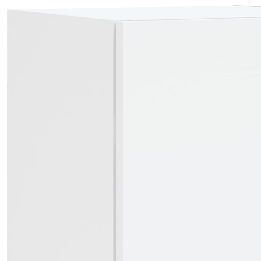 7-delige Tv-wandmeubelset met LED-verlichting wit - Afbeelding 11