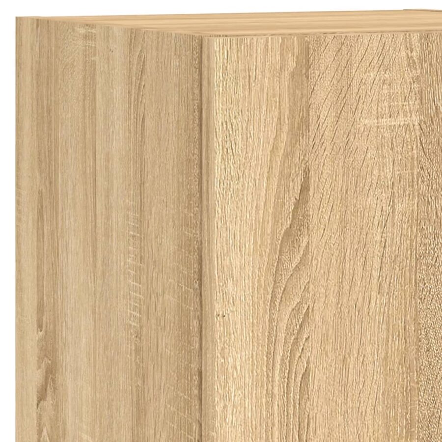 7-delige Tv-wandmeubelset met LED-verlichting sonoma eikenkleur - Afbeelding 11