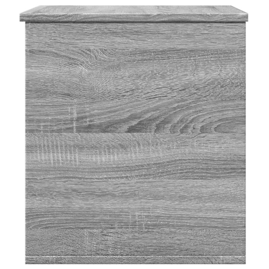 Opbergbox 60x42x46 cm bewerkt hout grijs sonoma eikenkleurig - Afbeelding 5