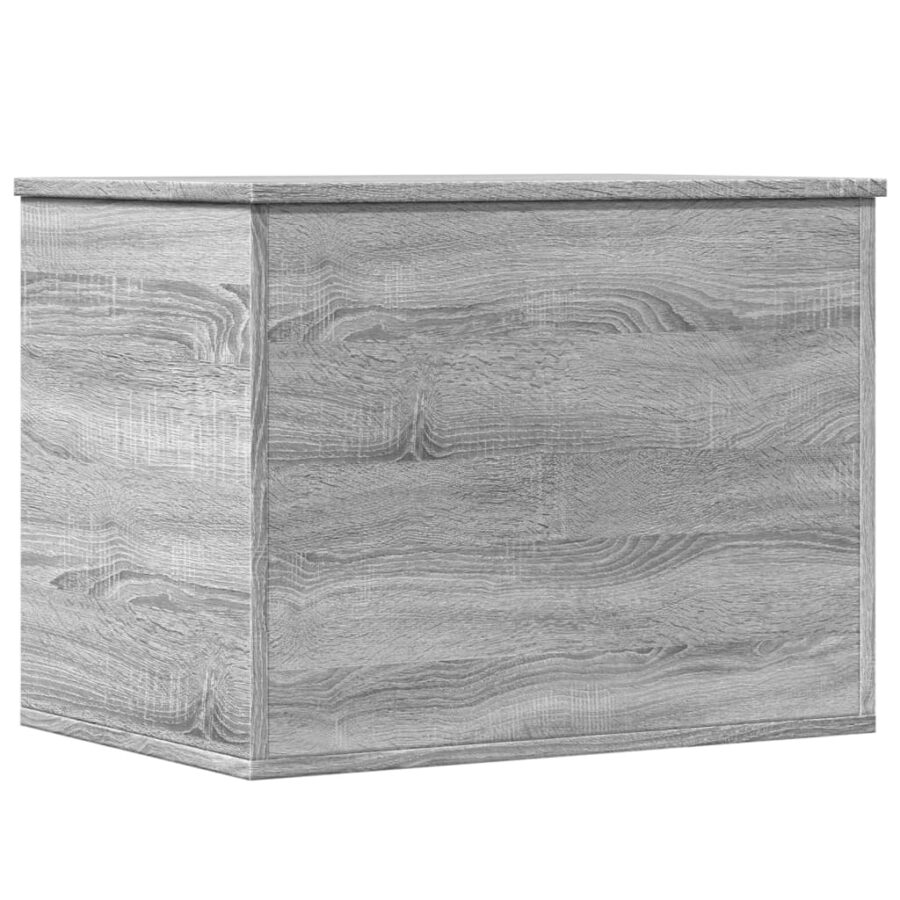 Opbergbox 60x42x46 cm bewerkt hout grijs sonoma eikenkleurig - Afbeelding 6
