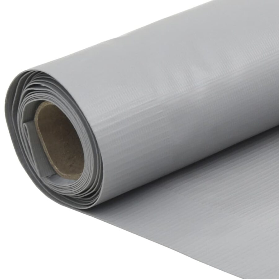 Balkonscherm 1000x75 cm PVC grijs - Afbeelding 5