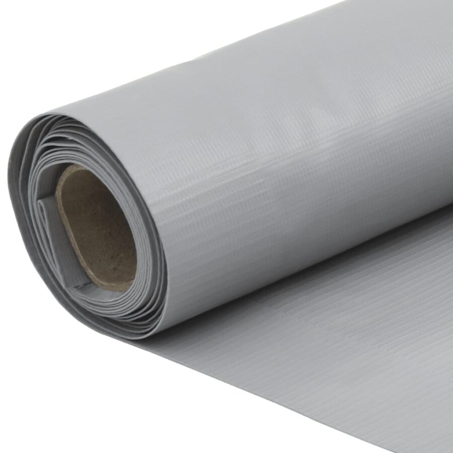 Balkonscherm 700x90 cm PVC grijs - Afbeelding 5