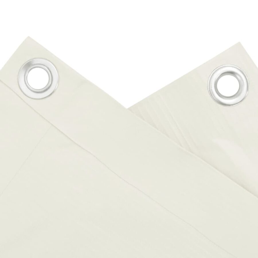 Balkonscherm 600x90 cm PVC wit - Afbeelding 4