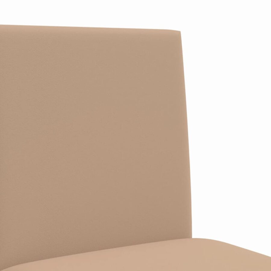 Barstoelen 2 st massief rubberhout en kunstleer - Afbeelding 8