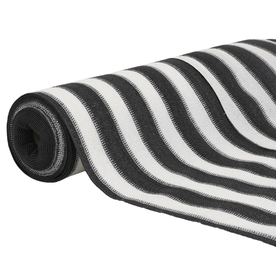 Privacynet 150 g/m² 1x10 m HDPE antracietkleurig en wit - Afbeelding 3