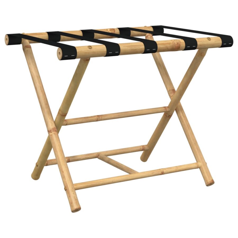 Bagagerek inklapbaar 62x42x50,5 cm bamboe - Afbeelding 6