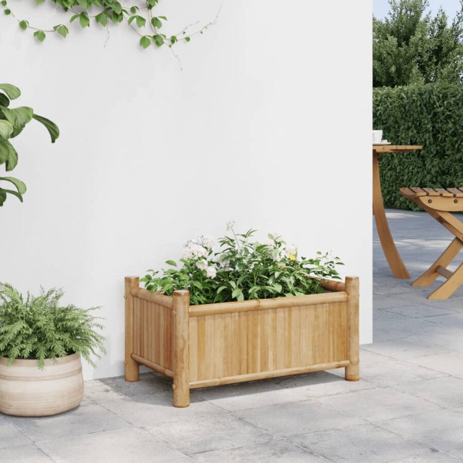 Plantenbak 50x30x25 cm bamboe - Afbeelding 3