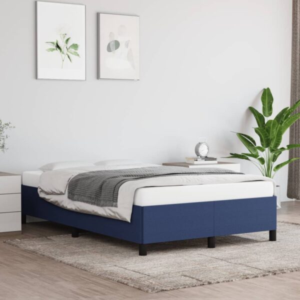 Bedframe stof blauw 120x190 cm