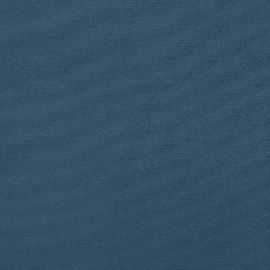 Bedframe met hoofdbord fluweel donkerblauw 120x190 cm - Afbeelding 10