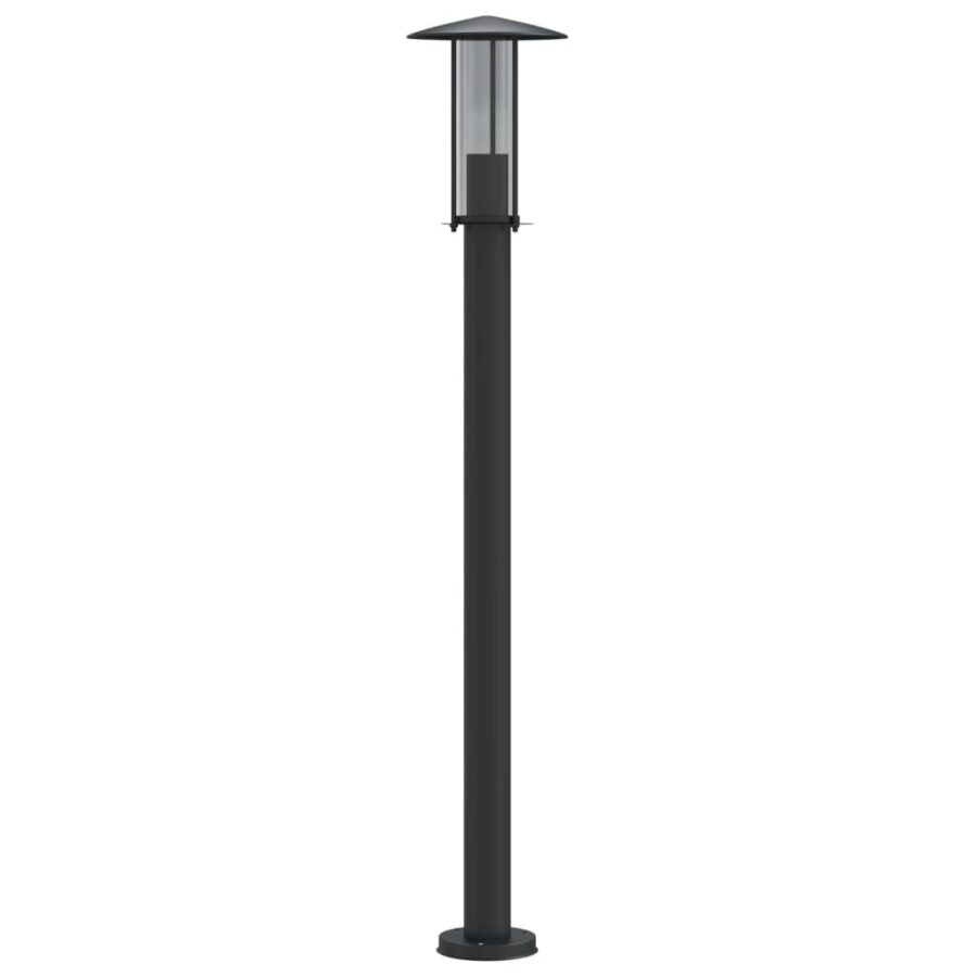 Vloerlamp voor buiten 3 st 100 cm roestvrij staal zwart - Afbeelding 4