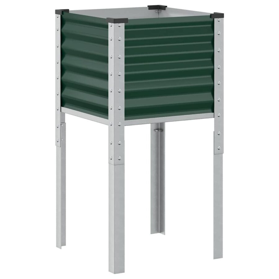 Plantenbak 45x45x88 cm staal groen - Afbeelding 6