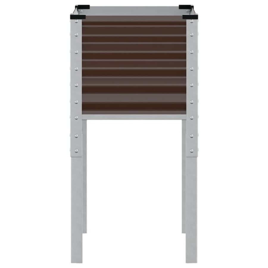 Plantenbak 45x45x88 cm staal bruin - Afbeelding 5